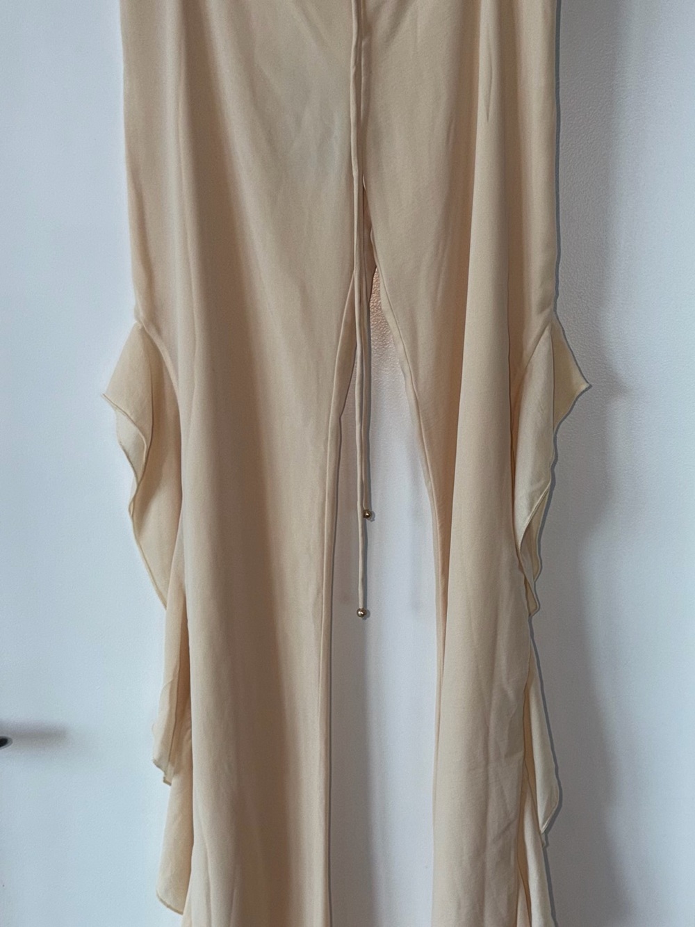 Ramona LaRue Lucy Set Butter XS Double Chiffon Top + Pants NWT - Picture 3 of 5